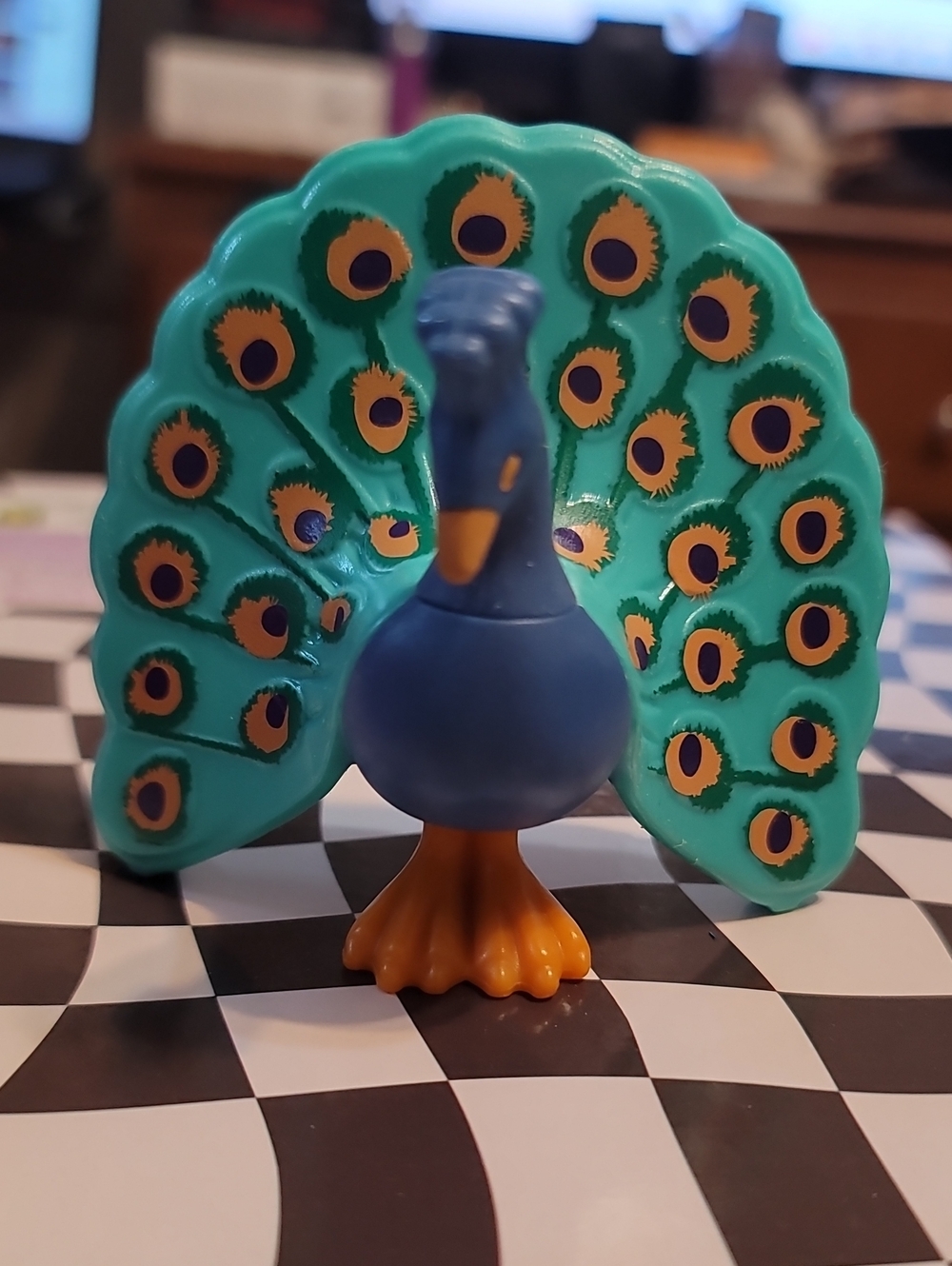 Playmobil peacock Bird figure from the Playmobil Wiltopia line